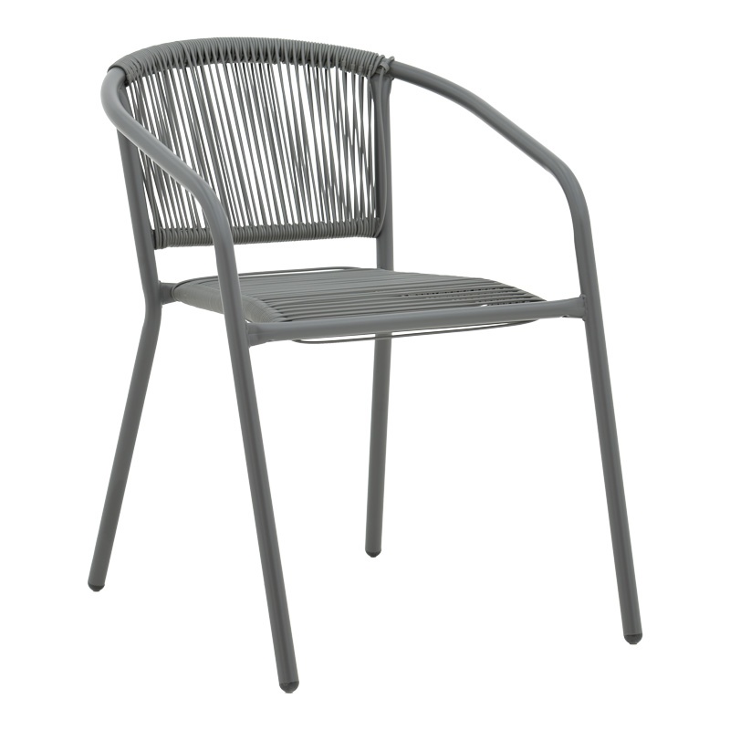 Set masă și scaune de exterior, 3 Piese, Model Watson-Lindaria, Antracit, 70x70x70 cm - 1 | YEO
