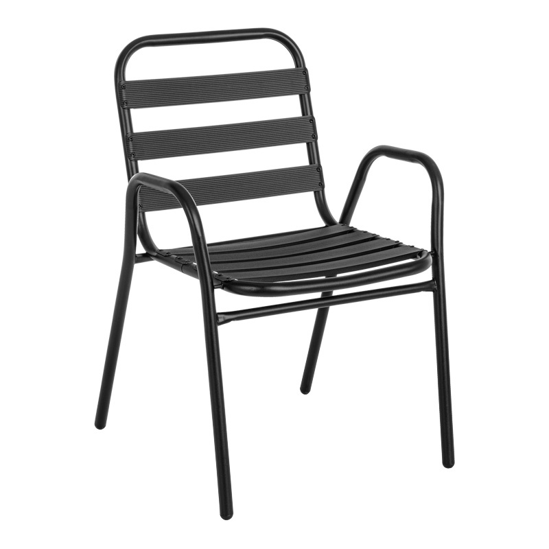 Set masă și scaune de exterior, 3 Piese, Model Watson-Sussie, Negru, D60x70 cm - 1 | YEO