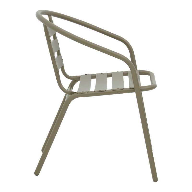Set masă și scaune de exterior, 3 Piese, Model Watson-Tade, Champagne, D60x70 cm - 3 | YEO