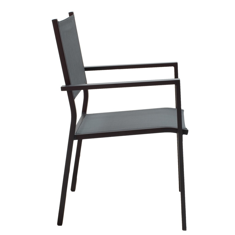 Set masă și scaune de exterior, 7 Piese, Model Moly-Kliton, Antracit, 150x80x74 cm - 3 | YEO
