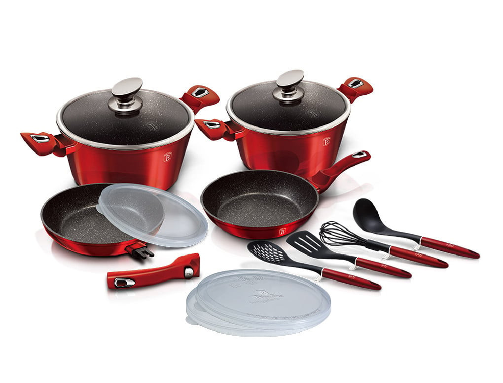 Set pentru Gatit, 13 Piese, Maner Detasabil BH/7057