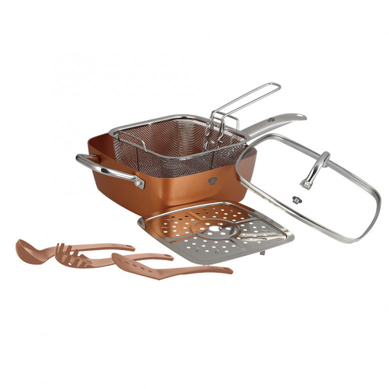 Set Tigaie Patrata, 8 Piese, Le Chef Line BL-3367N-3T