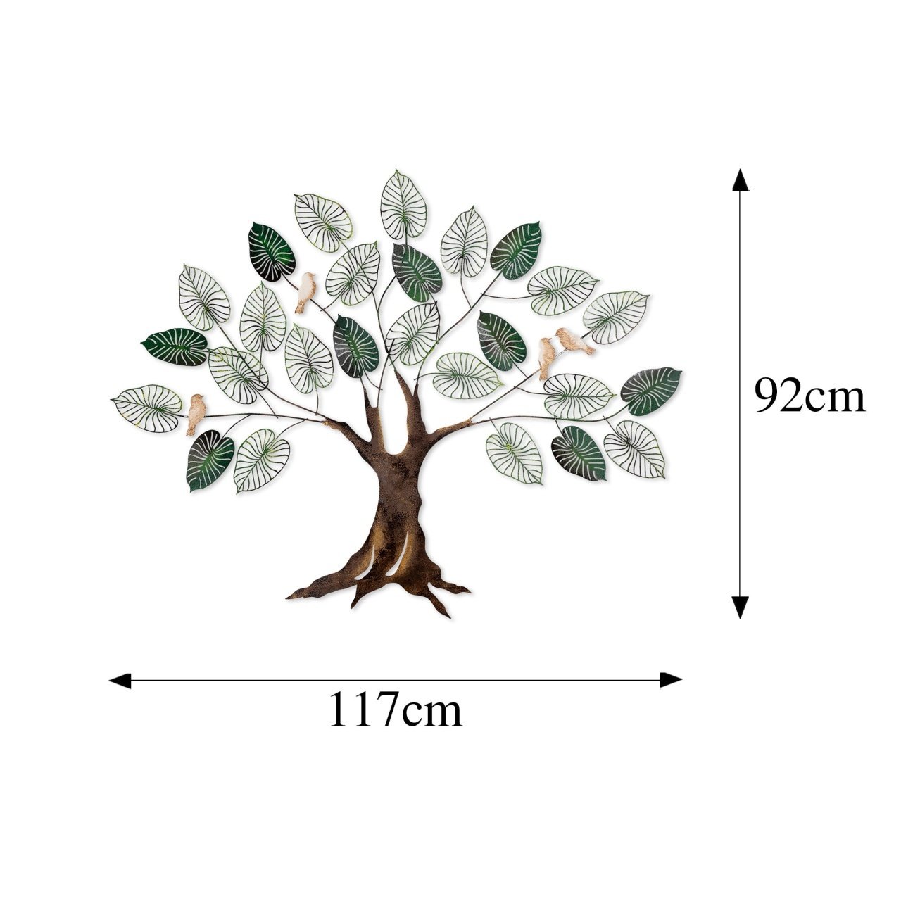 Tablou metalic Alder Multicolor 117x92 cm