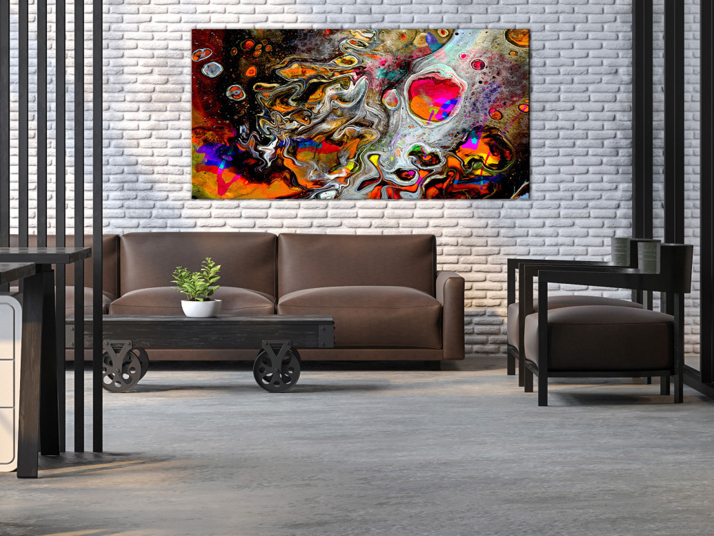 Tablou - Paint Universe (1 Part) Wide 120x60 cm - 1 | YEO