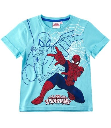 Tricou bleu cu maneca scurta Spider-Man