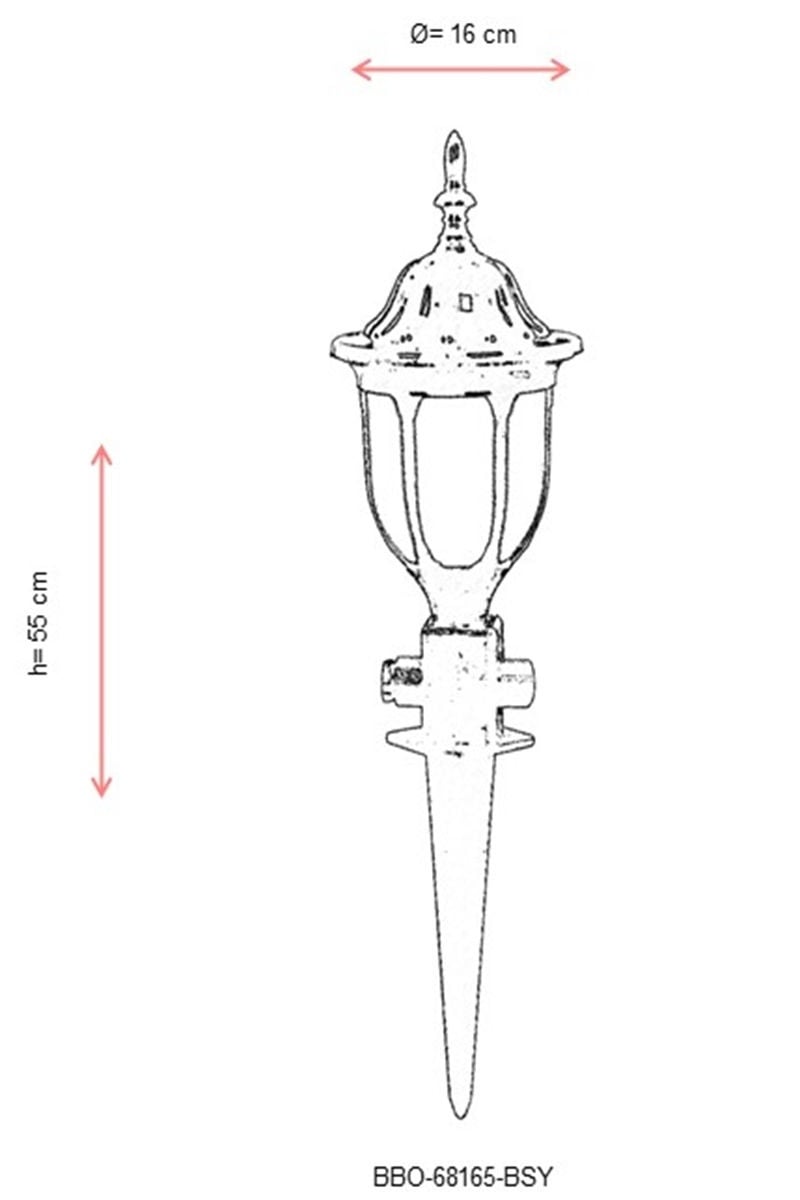 Aplica de perete exterior 68165 Alb 55x16 cm