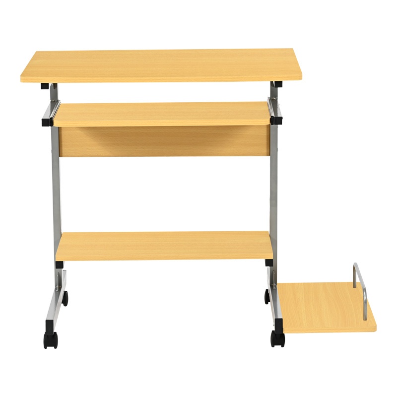 Birou de computer Model Veronce, Natur/Argintiu, 89x47x71 cm - 3 | YEO
