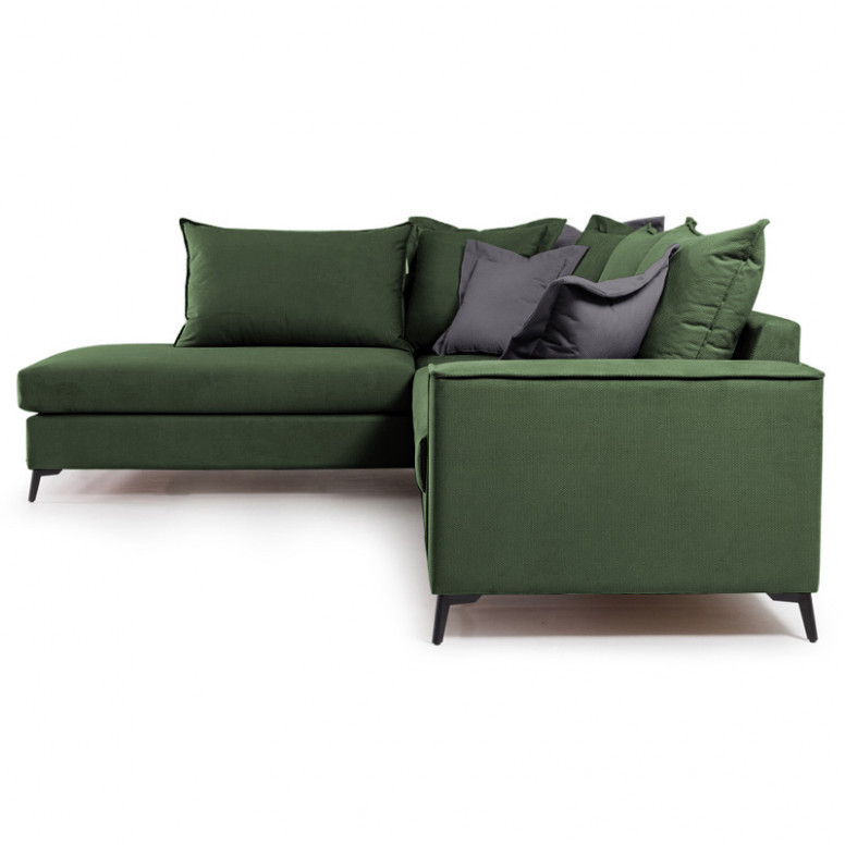 Coltar Dreapta Boston Verde Inchis - Gri Inchis 290x235x95 cm - 2 | YEO