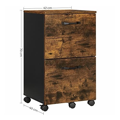Comoda birou, Vasagle, Negru , 42x40x70 cm - 3 | YEO