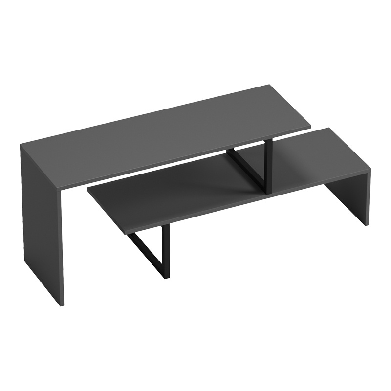 Comodă TV Model Lilant, Gri/Negru, 160x30x45 cm - 2 | YEO