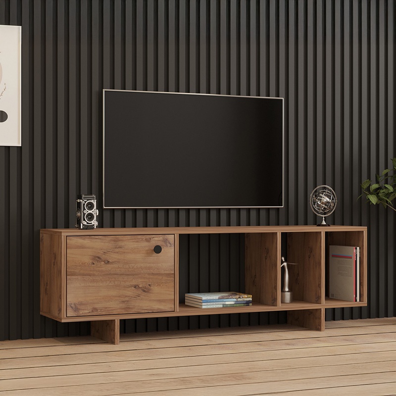 Comodă TV Model Mueble, Stejar sonoma, 140x29x45 cm - 1 | YEO