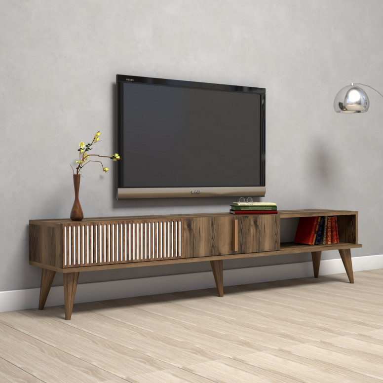 Comoda TV Salvador, Model Milan, 180x40x35 cm, Nuc - 1 | YEO