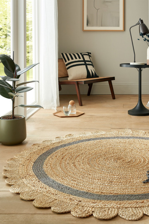 Covor Grace Natural/Gri 160X160 cm, rotund, Flair Rugs