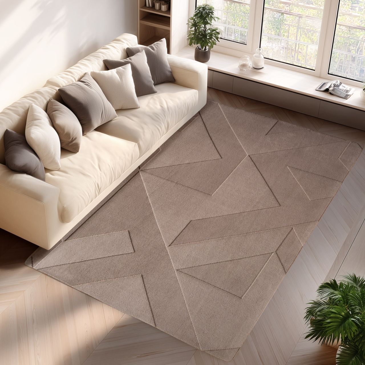Covor Pompei V3 Bej, 240 x 340cm