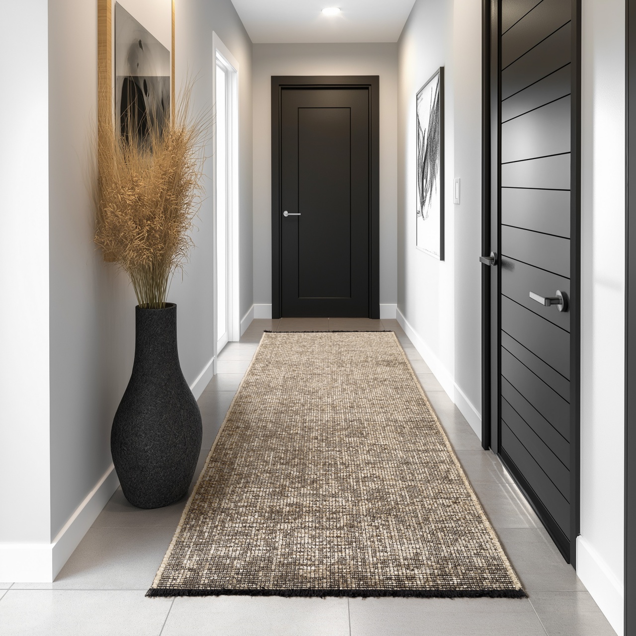 Covor traversa Space Bej, 80 x 250 cm