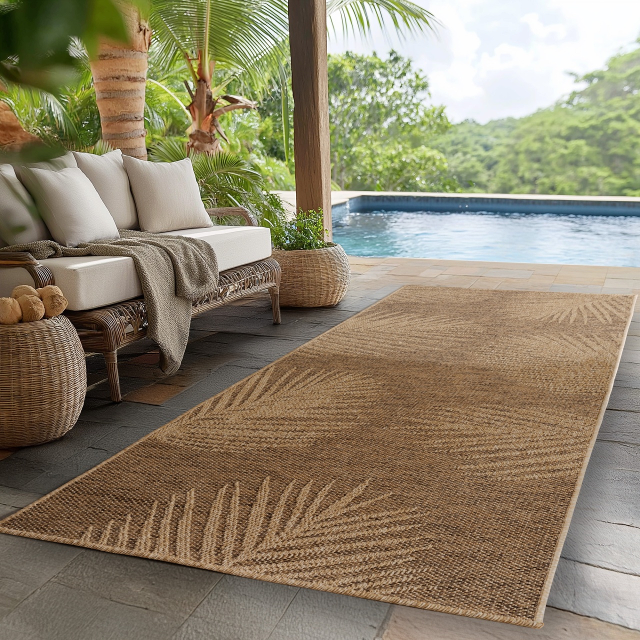 Covor traversa Timber V3 Maro, 80 x 250 cm