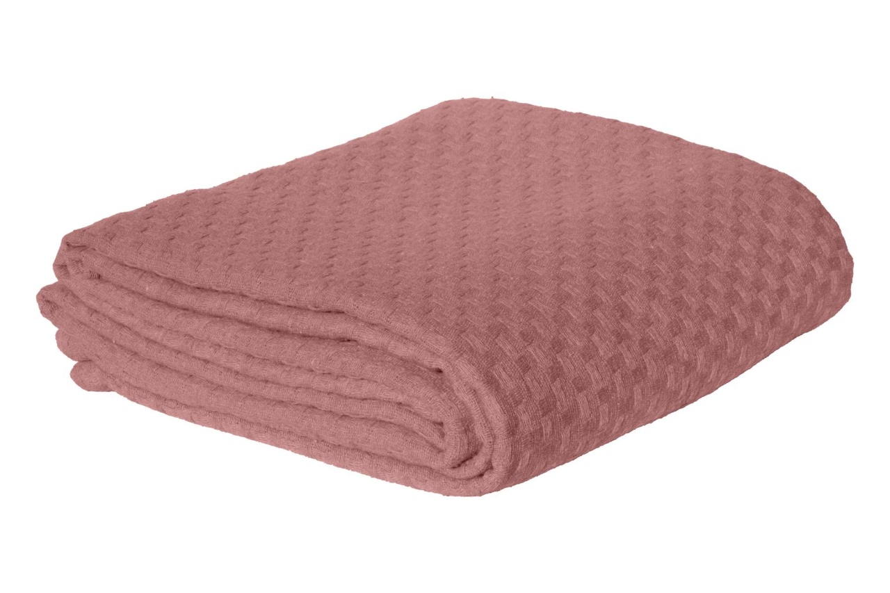 Cuvertura Pique pentru pat 1 Persoana Model Hasır Pink - 1 | YEO