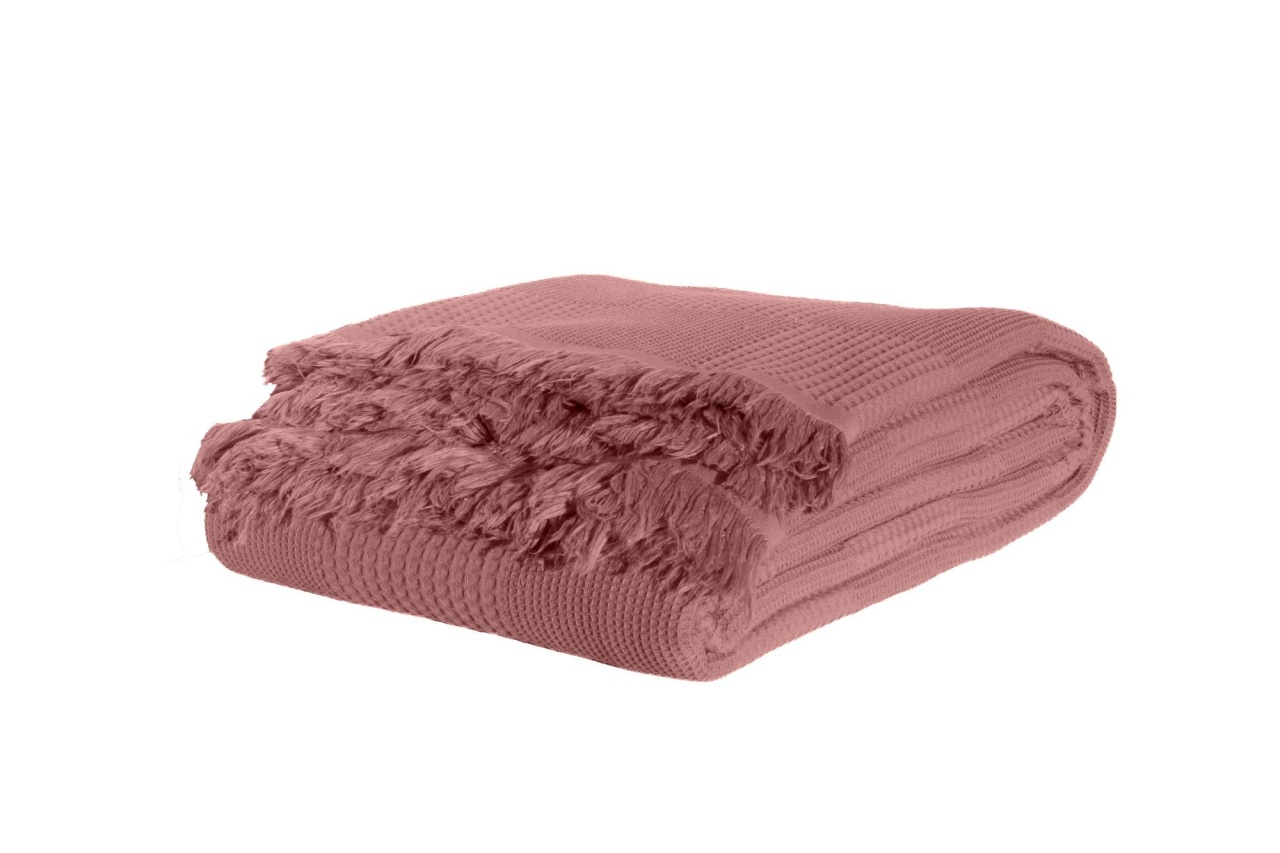 Cuvertura Pique pentru pat 1 Persoana Model Russel Pink - 1 | YEO