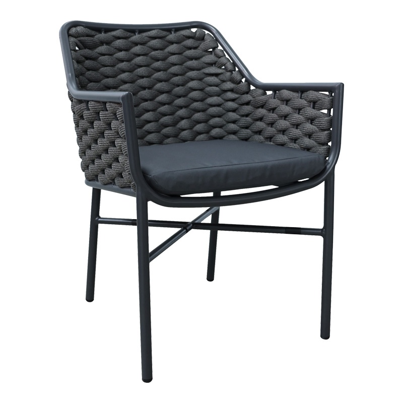 Fotoliu de grădină Model Ortegia, Antracit, 57x62x82 cm