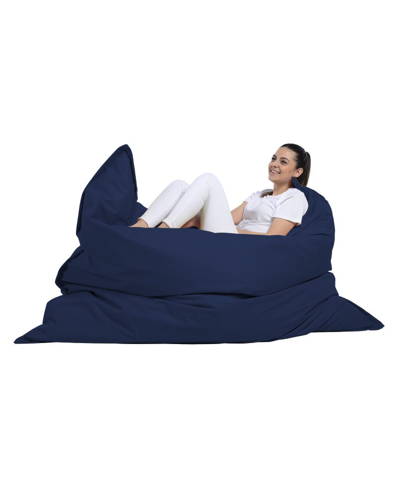 Fotoliu de Grădină tip Bean Bag Model Giant Pillow 140x180, Albastru închis - 3 | YEO