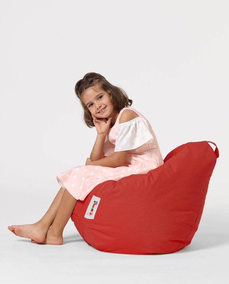 Fotoliu de Grădină tip Bean Bag Model Premium Kids, Roșu - 1 | YEO