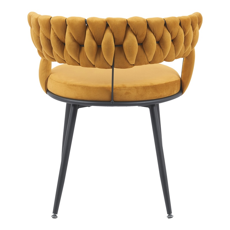 Fotoliu Model Alkia, Galben/Negru, 60x57x68 cm - 4 | YEO