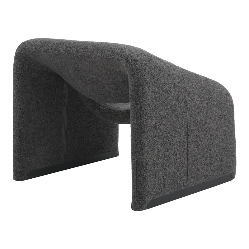 Fotoliu Model Clous, Gri grafit, 86x77x73.5 cm - 2 | YEO
