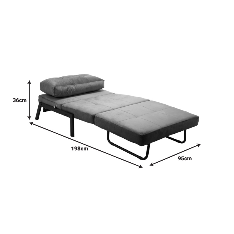 Fotoliu Model Fancy, Gri inchis, 95x98x70 cm