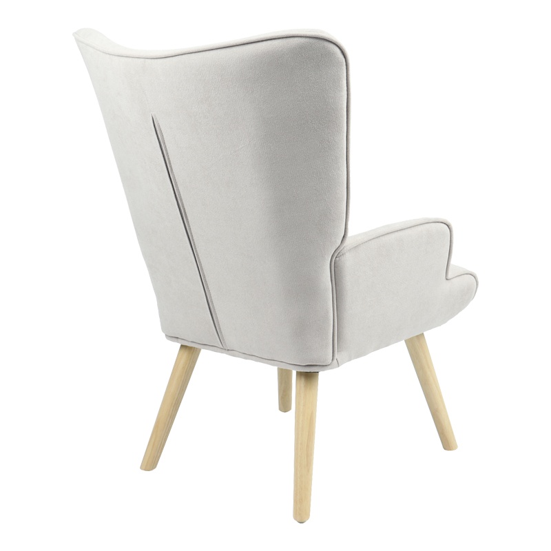 Fotoliu Model Fluffy V2, Gri/Natur, 75x69x96 cm - 1 | YEO