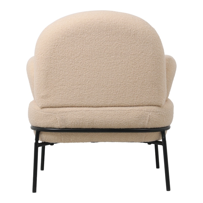 Fotoliu Model Jaycob, Bej/Negru, 74x71x83 cm - 3 | YEO