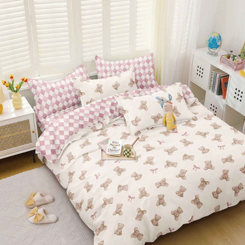 Lenjerie Bumbac Satinat 4 Piese Felora