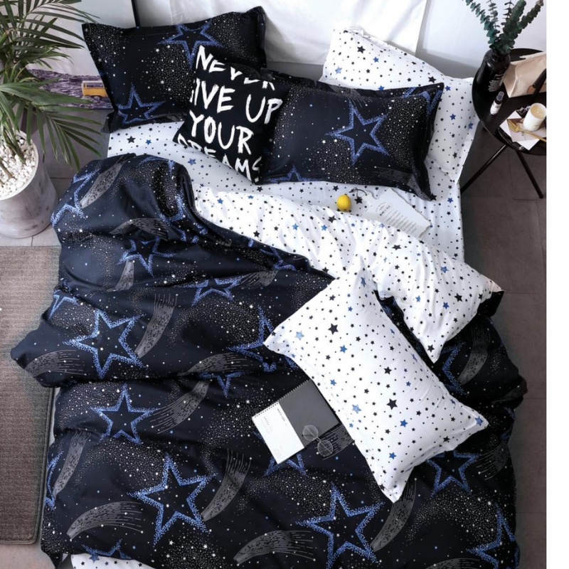 Lenjerie Bumbac Satinat 4 Piese Idelis