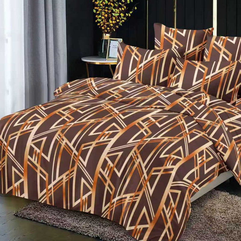 Lenjerie cu elastic 180x200cm, Veluna, 4 Piese