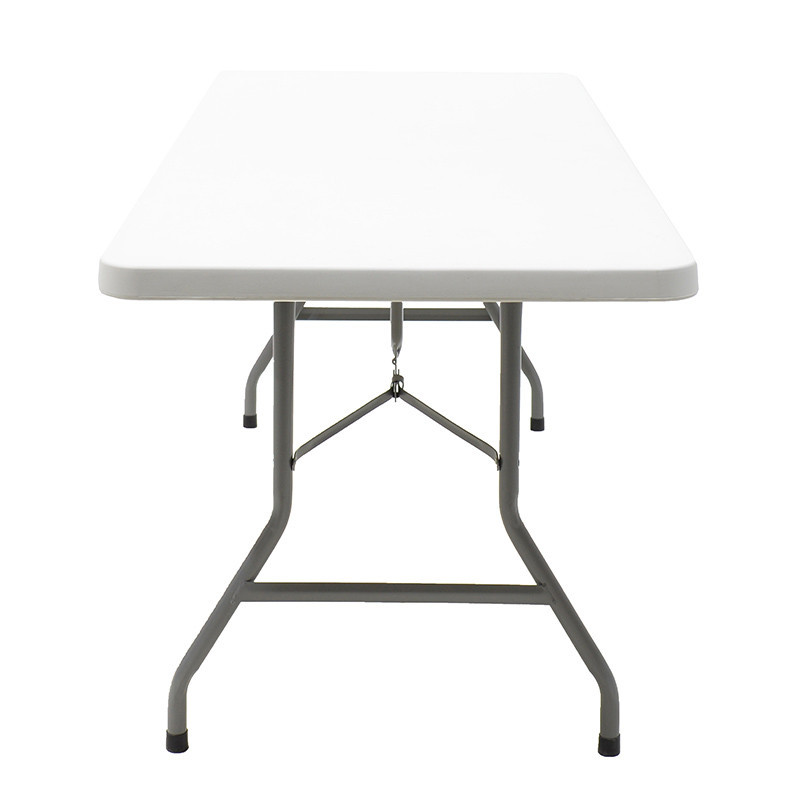 Masa de camping pliabila profesionala Aprilia - singura bucata gri deschis 183x76x74cm - 5