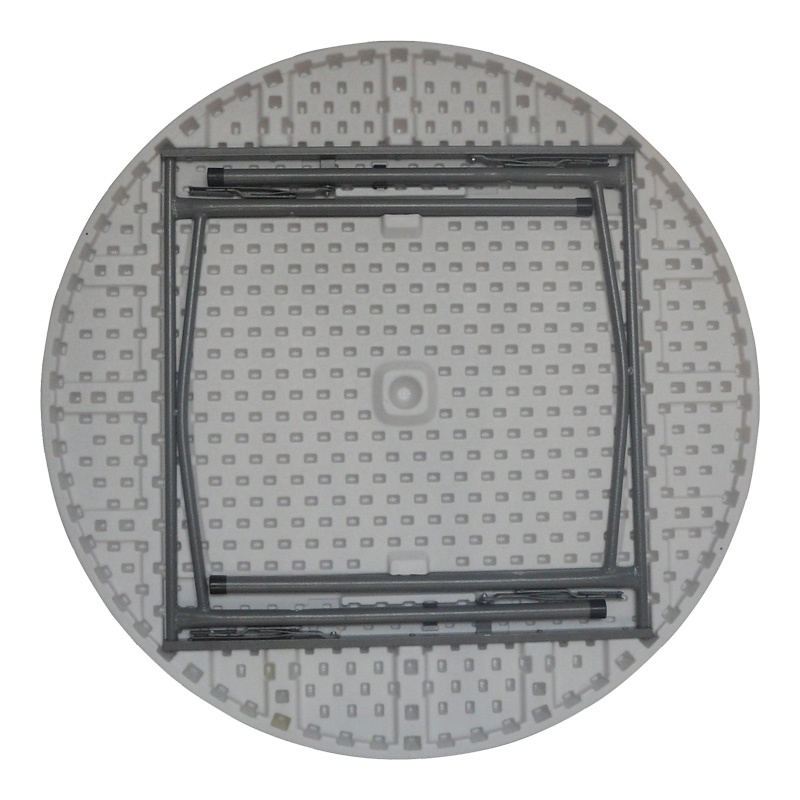 Masă de exterior pliabilă Model Comfort, Alb, D120x74 cm - 1 | YEO