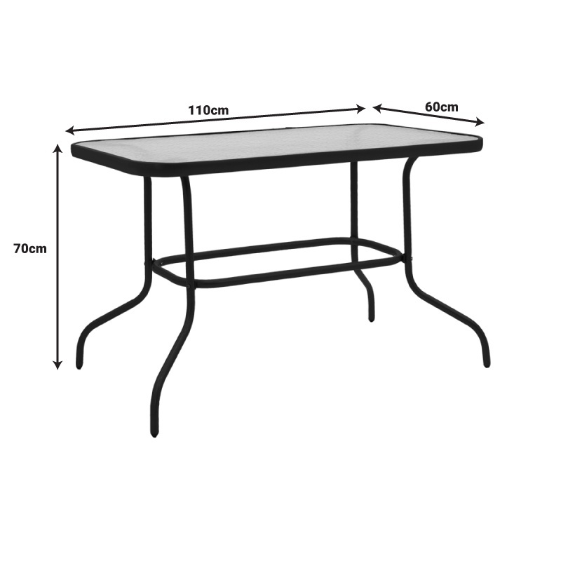 Masa de Gradina Model Valor, Champagne, 110x60x70 cm - 2 | YEO