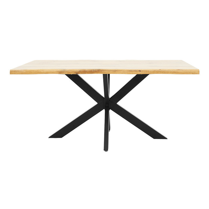 Masa Model Zaiden, 180x90x75 cm, Negru/Stejar sonoma - 1 | YEO