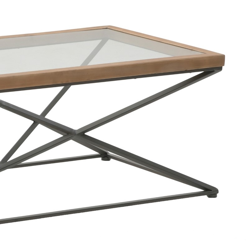Masuta de Cafea Model Cena, Negru/Natur, 121x61x45 cm - 2 | YEO