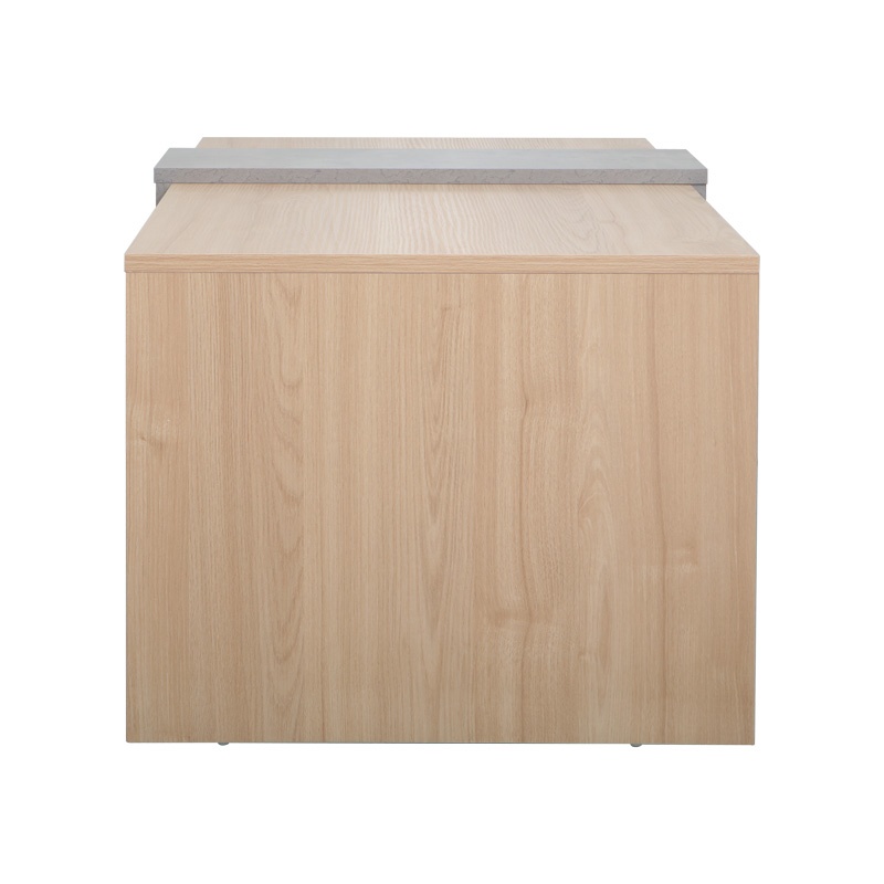 Masuta de Cafea Model Cozeto, Natur/Gri, 100x53x41.5 cm - 3 | YEO