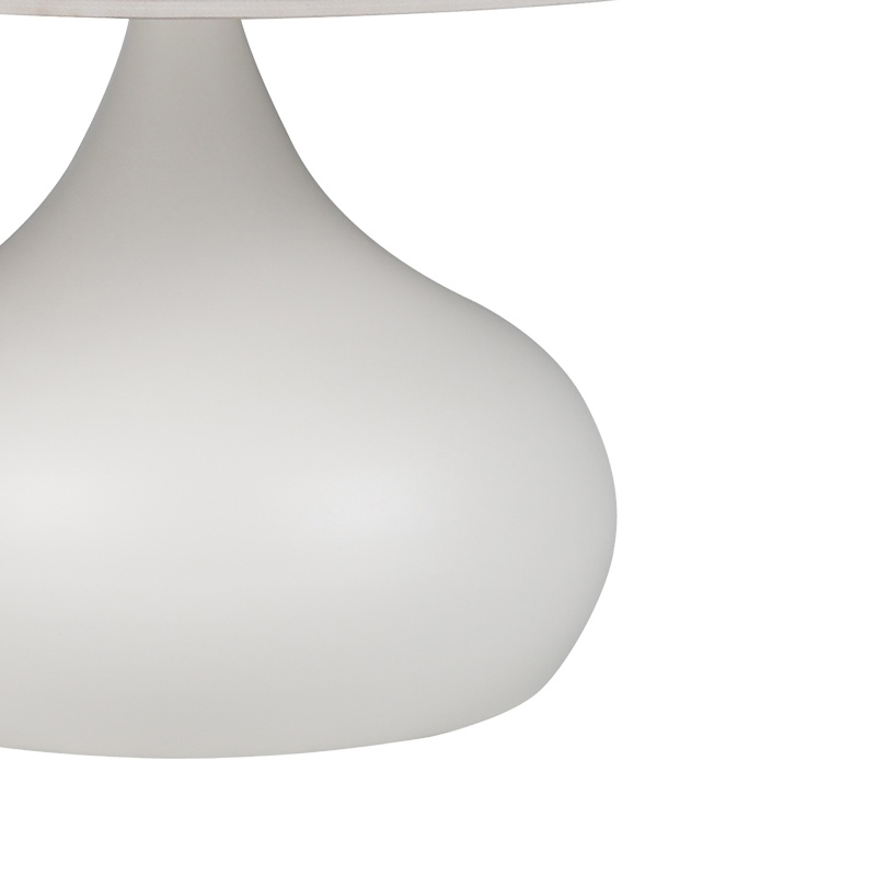 Masuta de Cafea Model Kirkene, Alb marmorat, D70x40 cm - 2 | YEO
