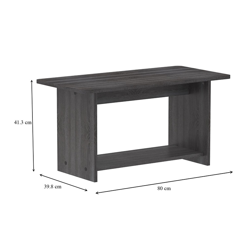 Masuta de Cafea Model Kumba, Antracit, 80x40x42 cm - 4 | YEO