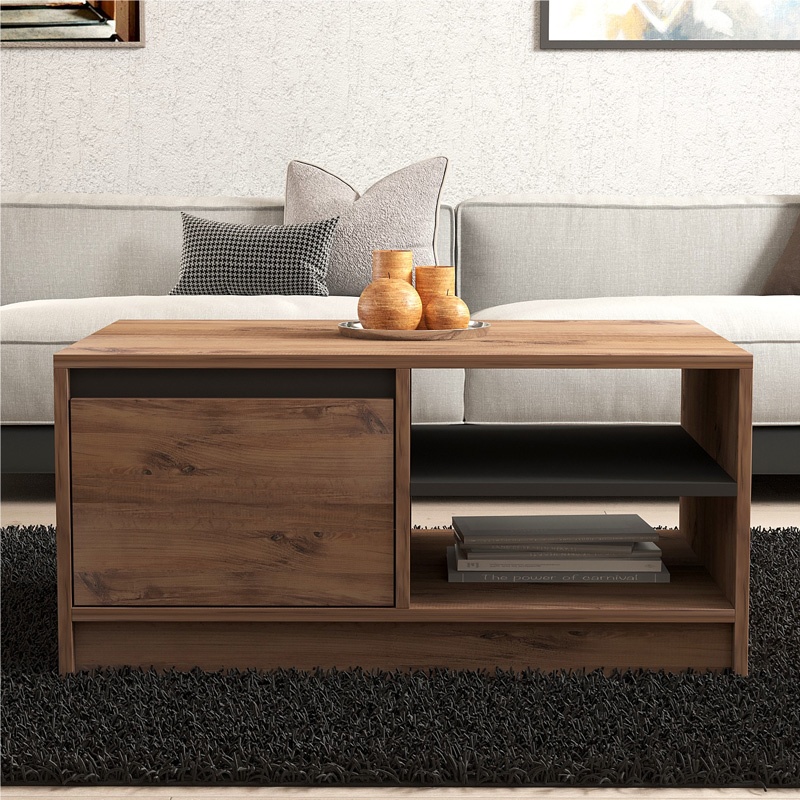 Masuta de Cafea Model Narli, Stejar sonoma, 90x60x45 cm - 3 | YEO