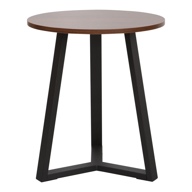 Masuta de Cafea Model Trepolo, Nuc/Negru, D45x52 cm - 1 | YEO