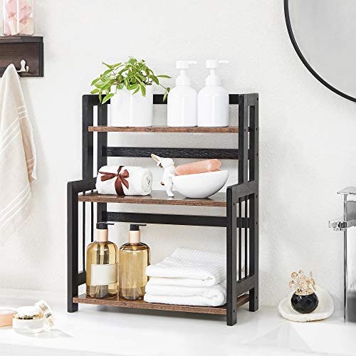 Raft de organizare, Songmics, Negru, 41x18x53 cm - 2 | YEO