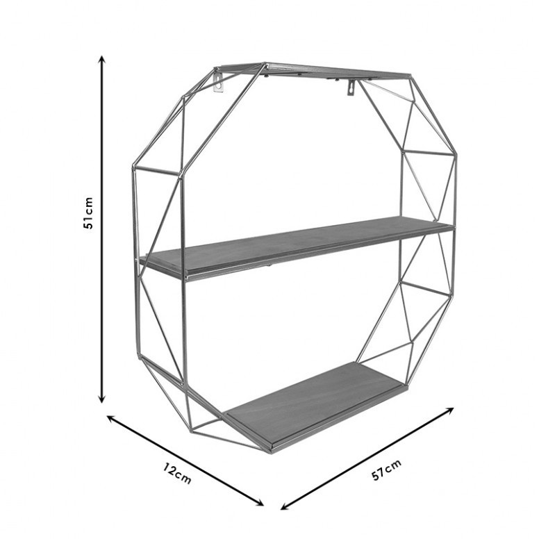 Raft Suspendat shelf 57x12x51 cm - 1 | YEO