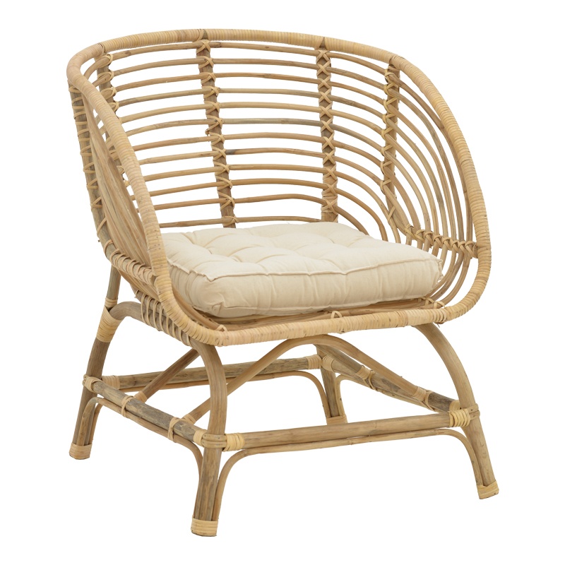 Scaun cu Brate Model Diane, Natur, 71x46x80 cm