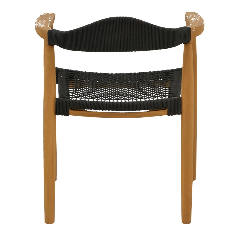Scaun cu Brate Model Ganny, Negru, 59x56x71 cm - 4 | YEO