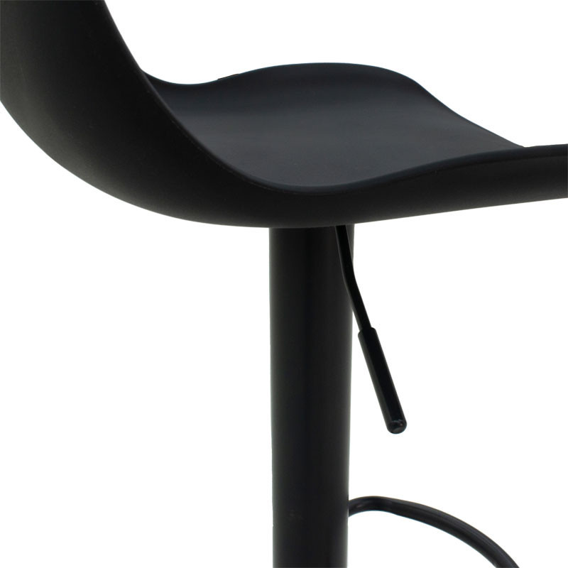 Scaun de bar Walden plastic negru - 5 | YEO
