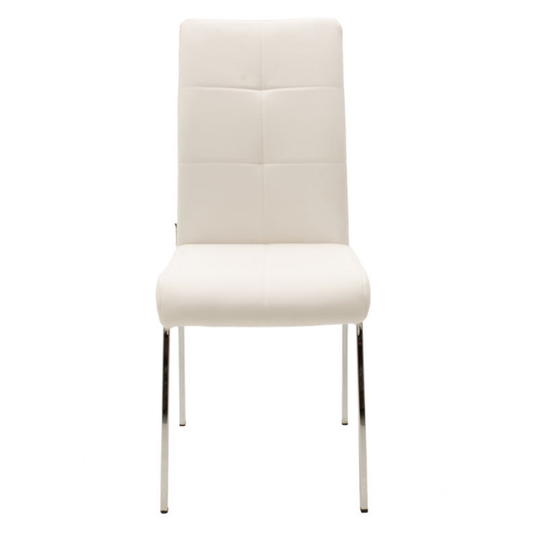Scaun Model Ariadne, Alb/Crom, 43x63x96 cm - 3 | YEO