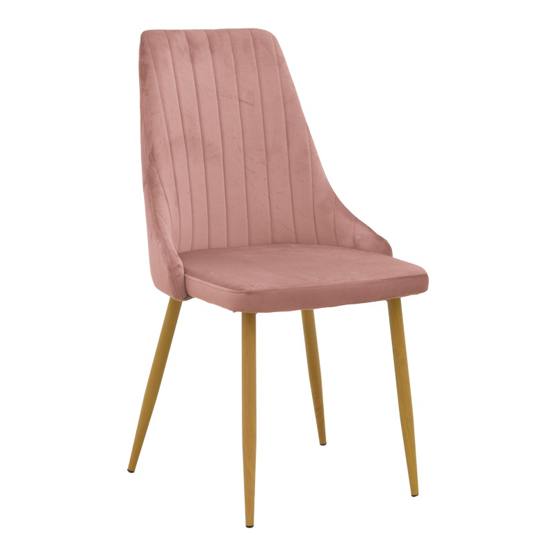 Scaun Model Azori, Rose/Negru , 49x55x85 cm
